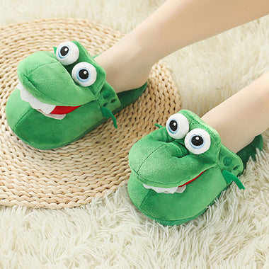 Christmas Crocodile Slippers With Open Mouth 🎄
