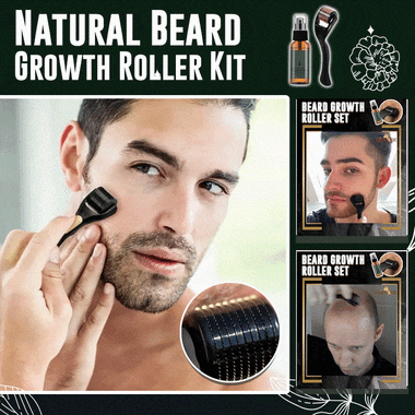 Natural Beard Growth Roller Kit