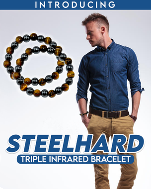 Men Steel Hard Triple Infrared Bracelet (A Steady Stream Of Opposite Sex!)